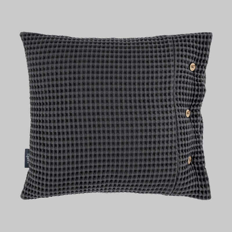 Sarev Polendia Gri %100 Pamuk Dekoratif Kırlent 45*45 cm