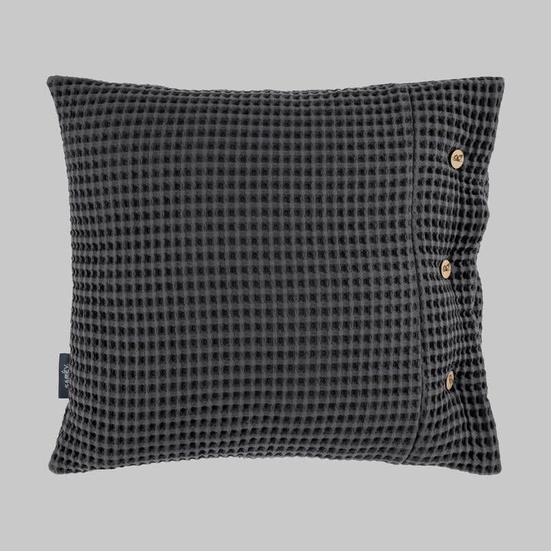 Sarev Polendia Gri %100 Pamuk Dekoratif Kırlent 45*45 cm