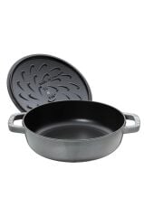 Staub La Cocotte Sote Tenceresi Chistera | Döküm Demir | 24 Cm | Grafit Gri