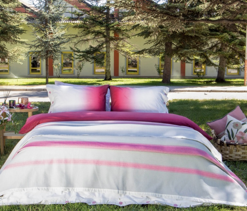 Sarev Eva Blake Tek Kişilik Pike Takımı Nevresim Set 1Y, Pembe