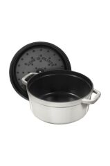 Staub La Cocotte Döküm Tencere | Trüf Beyazı | 24 Cm | 3,8 L | Yuvarlak