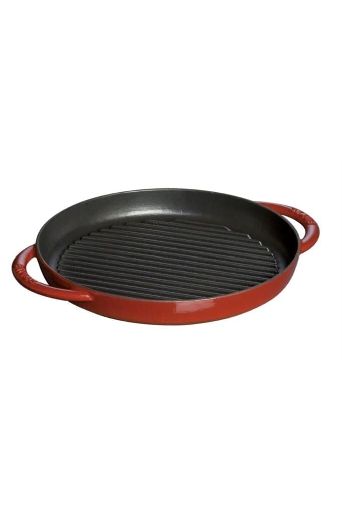 Staub La Cocotte Çift Kulplu Döküm Izgara Tava | Döküm Demir | 26 Cm