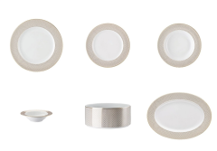 Rosenthal Carreau Beıge 51 Parça Yemek Takımı