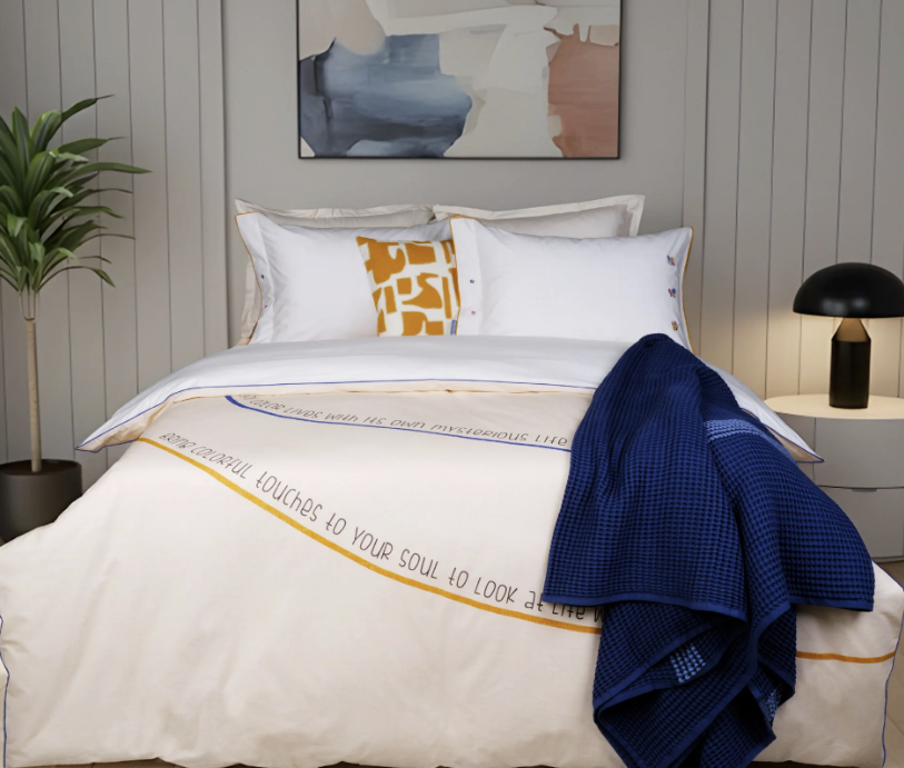 Sarev Rıpple Fancy Nevresim Takımı Tek Kişilik 1Y D K, Krem