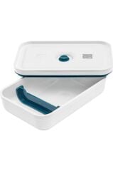 Zwilling Fresh & Save Vakumlu Yemek Taşıma Kabı, L Düz, Plastik, Beyaz-Akdeniz Mavisi