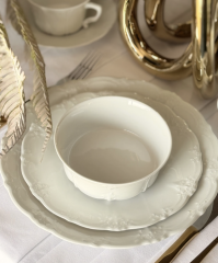 Hutschenreuther Baronesse Weıss 51 Parça Yemek Takımı