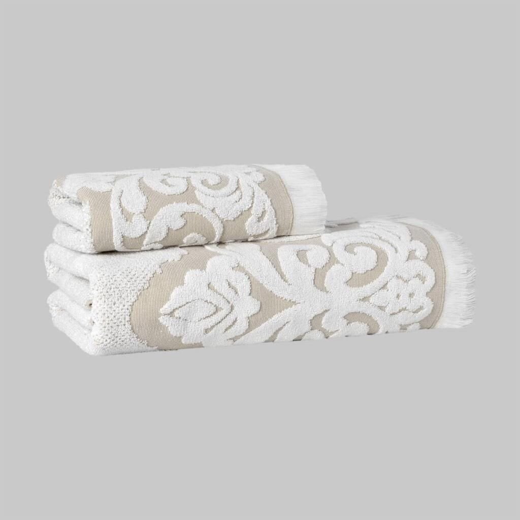 Sarev Tomris Ekru %100 Pamuk Havlu 90*150 cm