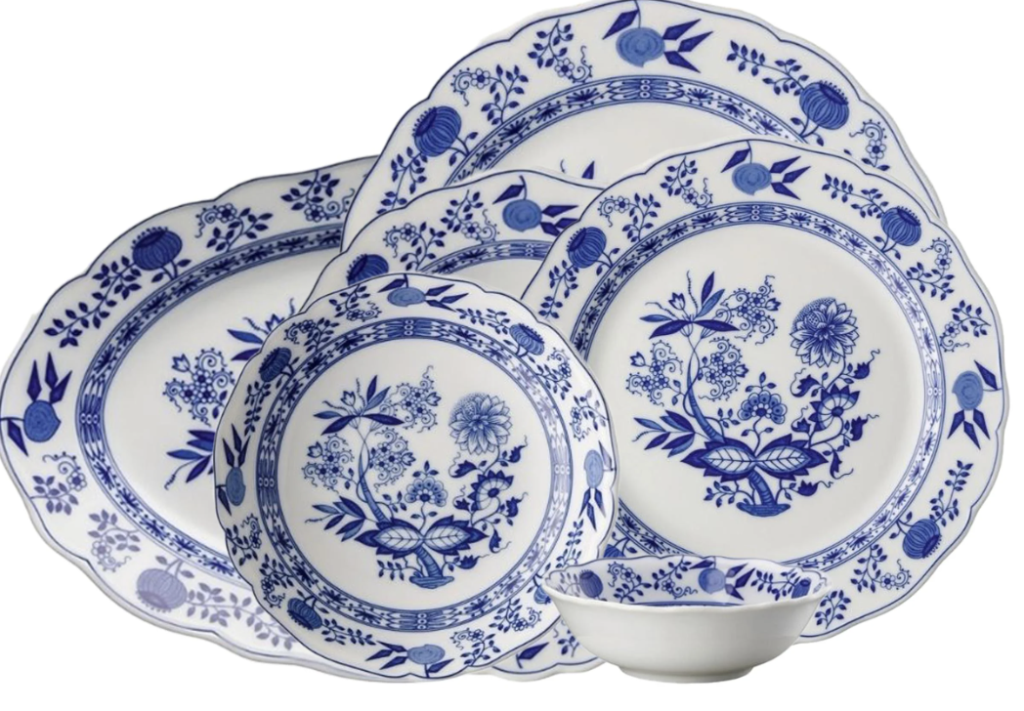 Hutschenreuther Blau Zwıebelmuster 51 Parça Yemek Takımı