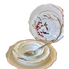 Mikasa Moor Bellini Harmony Gold 74 Parça Yemek Takımı 12 Kişilik