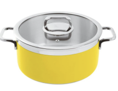 Paderno Kapaklı Tencere Sarı Cm 24 H 12