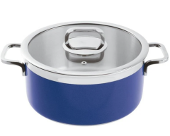 Paderno Kapaklı Tencere Mavi Cm 24 H 12