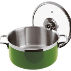 Paderno Kapaklı Tencere Yeşil Cm 20 H 10