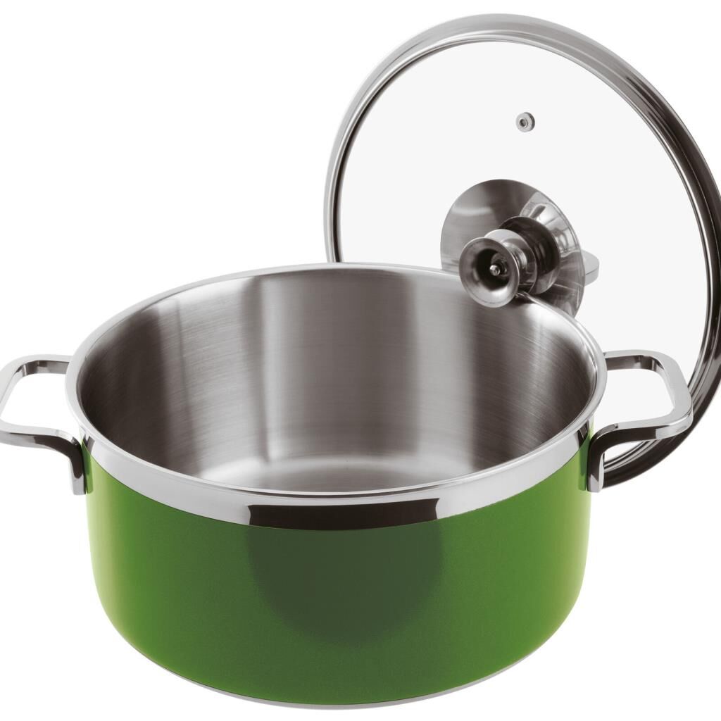 Paderno Kapaklı Tencere Yeşil Cm 24 H 12