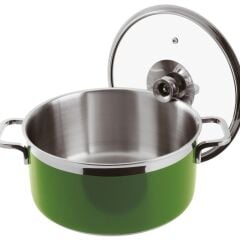 Paderno Kapaklı Tencere Yeşil Cm 24 H 12