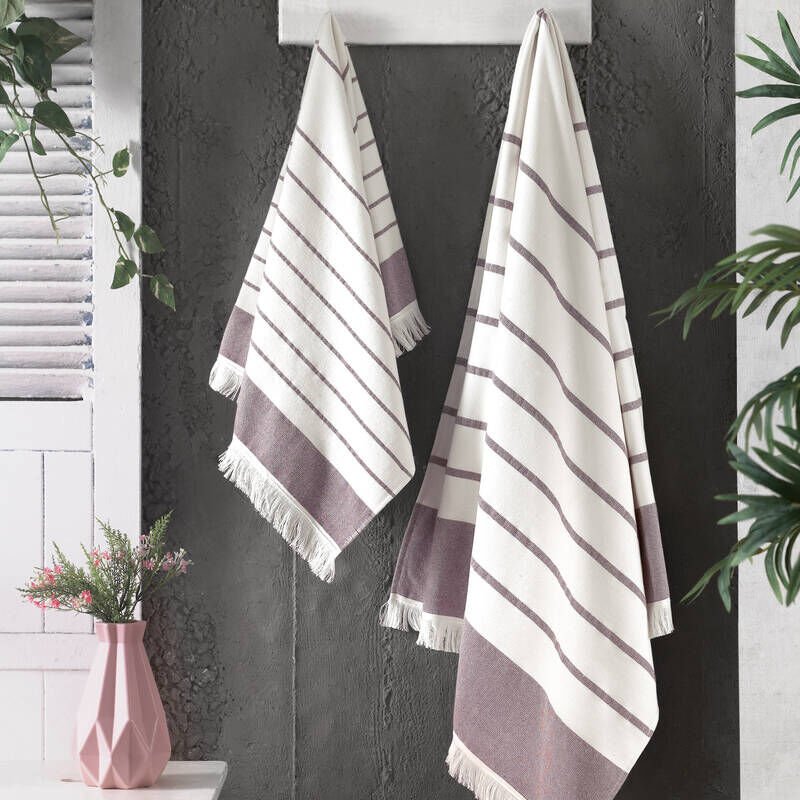 Sarev Banyo Havlu 80*160 Cm Bogo Bordo