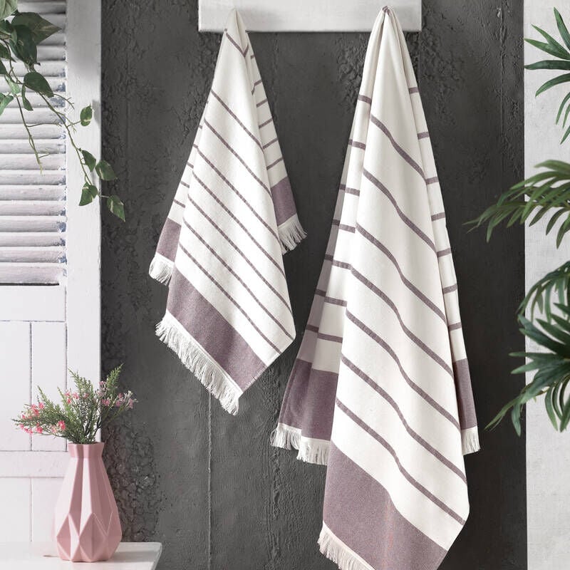 Sarev Banyo Havlu 80*160 Cm Bogo Bordo