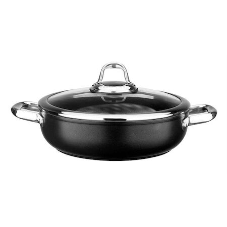 Leggno Master 24Cm Sığ Tencere Siyah - Mst2828St24Bk
