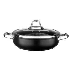 Leggno Master 24Cm Sığ Tencere Siyah - Mst2828St24Bk