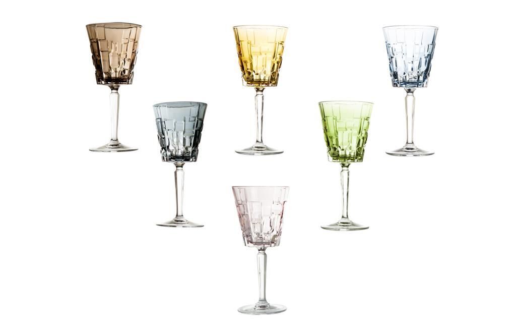 Lucky Art Granada 6 Lı Kadeh Seti Mix