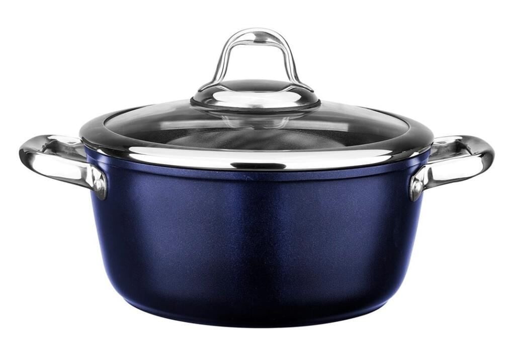 Leggno Master Titanium 24Cm Derin Tencere Metalik Mavi -  Mst2828Dt24Bl