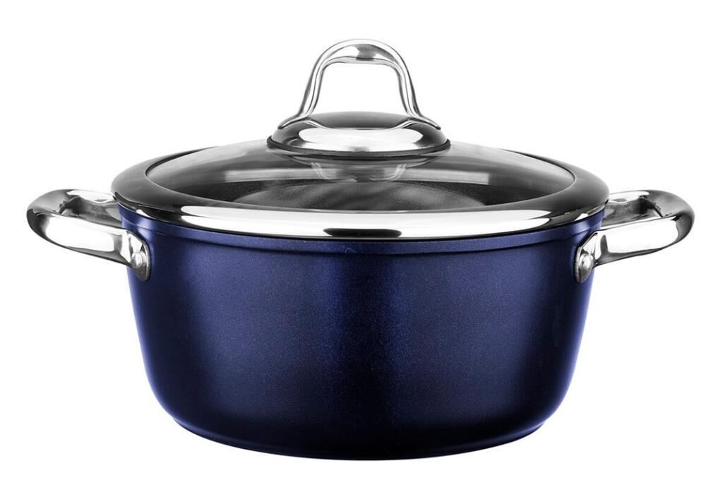 Leggno Master Titanium 24Cm Derin Tencere Metalik Mavi -  Mst2828Dt24Bl