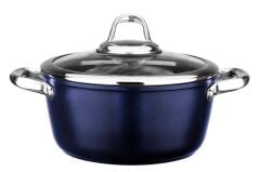 Leggno Master Titanium 24Cm Derin Tencere Metalik Mavi -  Mst2828Dt24Bl