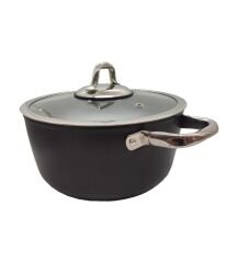 Leggno 20Cm Tıtanıum Master Tencere Siyah - Mst2828Dt20Bk