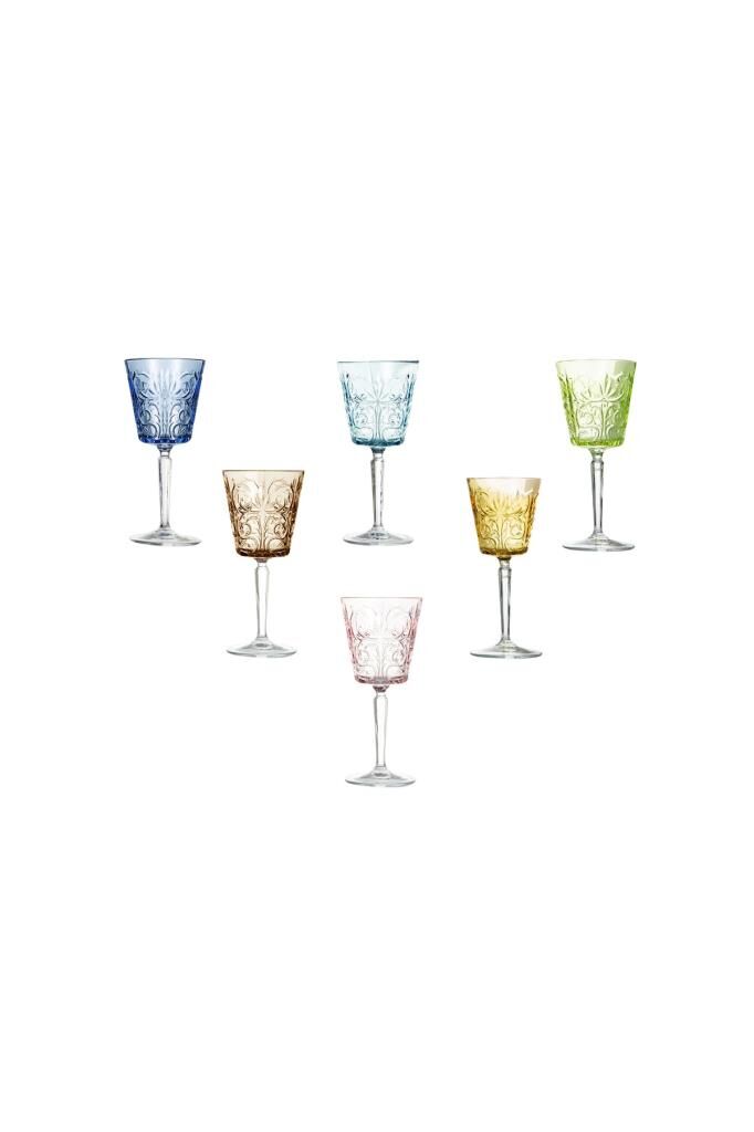 Lucky Art Barok 6 Lı Kadeh Seti Mix