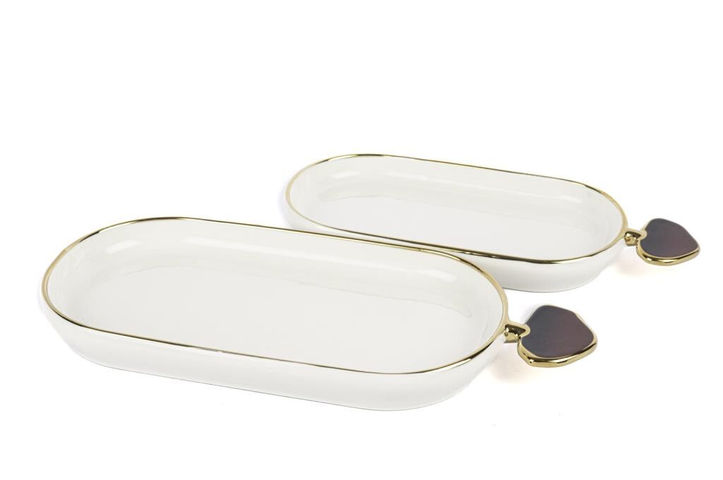 Mikasa Moor Clover Bordo 2li Kayık Servis Seti 25cm - 31cm