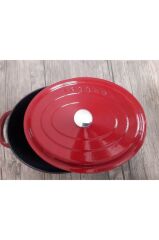 Leggno 23*29 Cm Kırmızı Oval Döküm Tencere Flm4881Ot23Rd