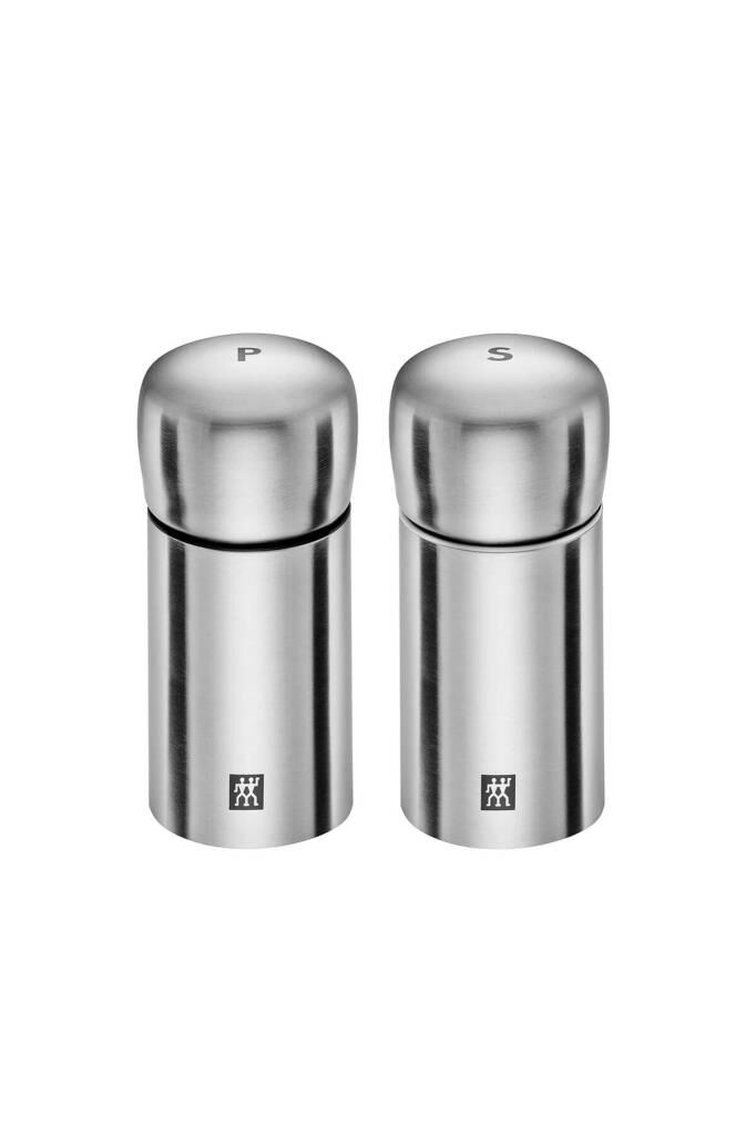 Zwilling Spices Tuz Ve Karabiber Değirmeni | Metalik Gri | Paslanmaz Çelik | 11 Cm