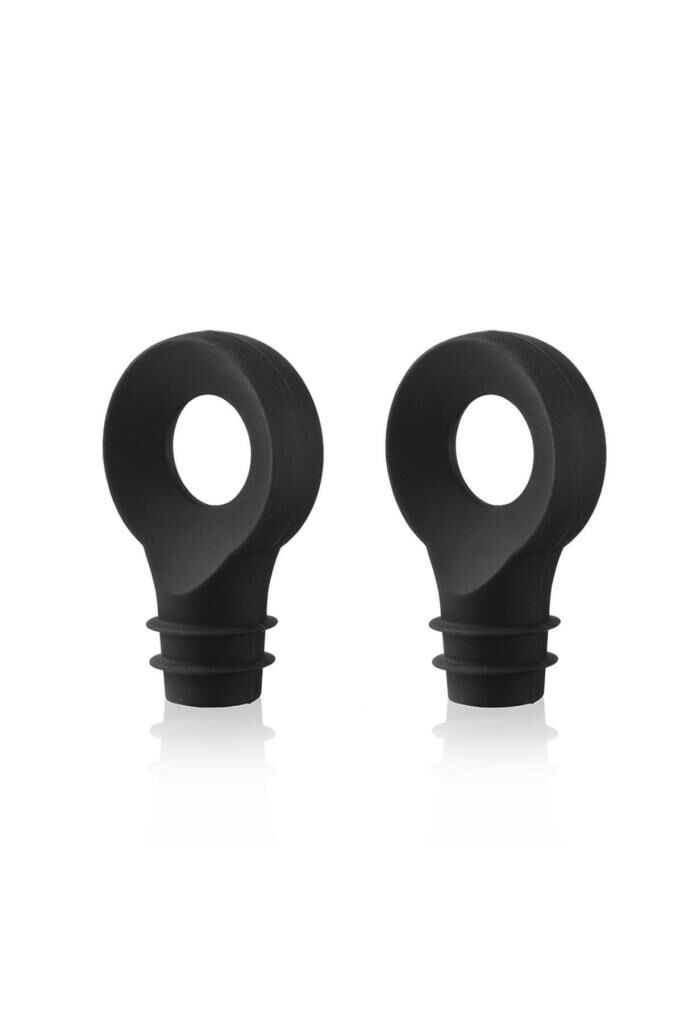 Vacu Vin Şişe Tıpası Siyah 2 Parça