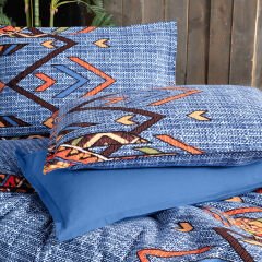 Sarev Yakut Çift Kişilik %100 Pamuk Flanel (Pazen) Nevresim Takımı