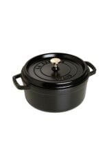 Staub La Cocotte Döküm Tencere | Siyah | 24 Cm | 3,8 L | Yuvarlak