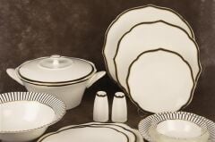 Mikasa Moor Bellini Black 72 Parça Yemek Takımı 12 Kişilik