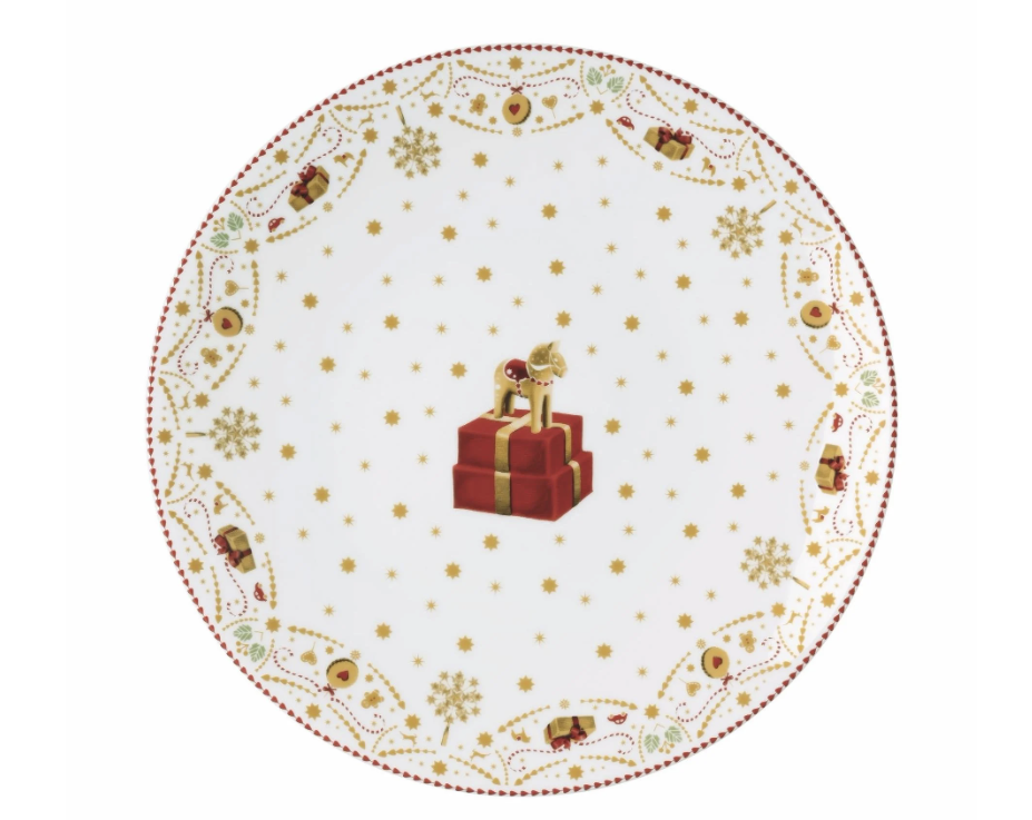 Hutschenreuther Kurabiye Tabak 31 cm Christmas Love-Tekli