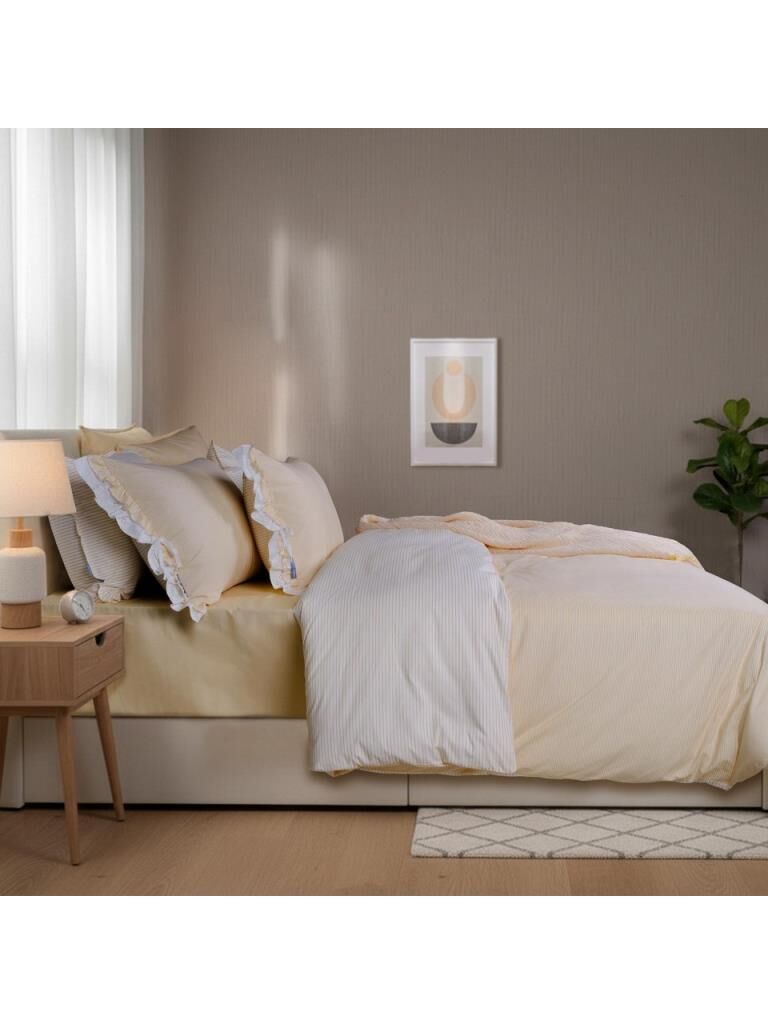 Sarev Eftelya Fancy Nevresim Takımı Tek Kişilik 1Y D K, Sarı