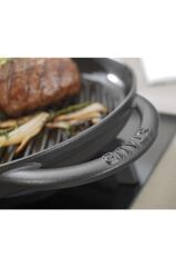Staub La Cocotte Çift Kulplu Döküm Izgara Tava | Döküm Demir | 26 Cm
