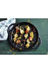 Staub La Cocotte Çift Kulplu Döküm Izgara Tava | Döküm Demir | 26 Cm