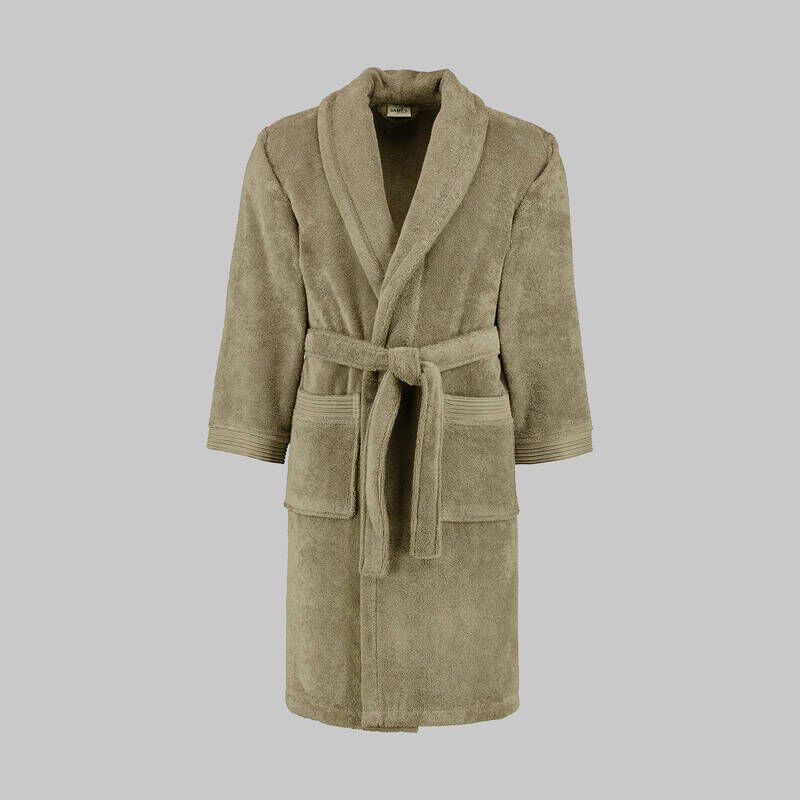 Sarev New Soho Açık Haki %100  Pamuk X-Large Beden Bornoz