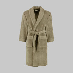 Sarev New Soho Açık Haki %100  Pamuk X-Large Beden Bornoz