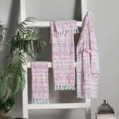 Sarev Palm 80X160 Cm Pembe Havlu