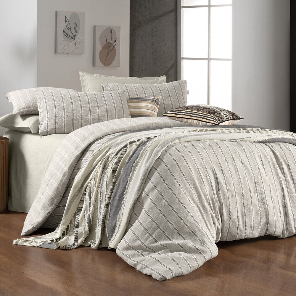 Sarev Madrıd Bej Mood Comfort Çift Kişilik %100 Pamuk Nevresim Takımı