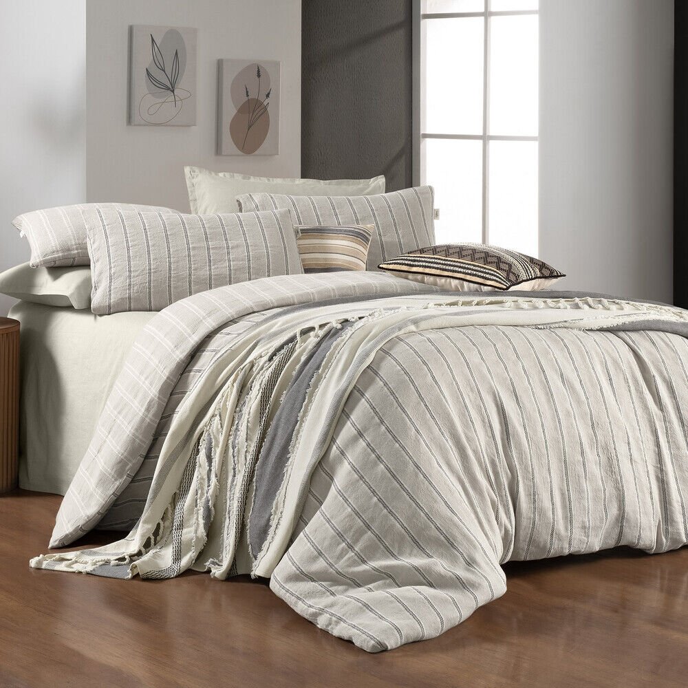 Sarev Madrıd Bej Mood Comfort Çift Kişilik %100 Pamuk Nevresim Takımı