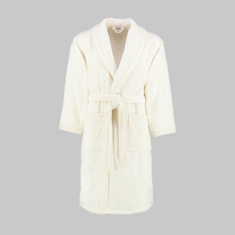 Sarev New Soho Ekru %100 Pamuk Large Beden Bornoz