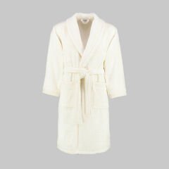 Sarev New Soho Ekru %100 Pamuk Large Beden Bornoz