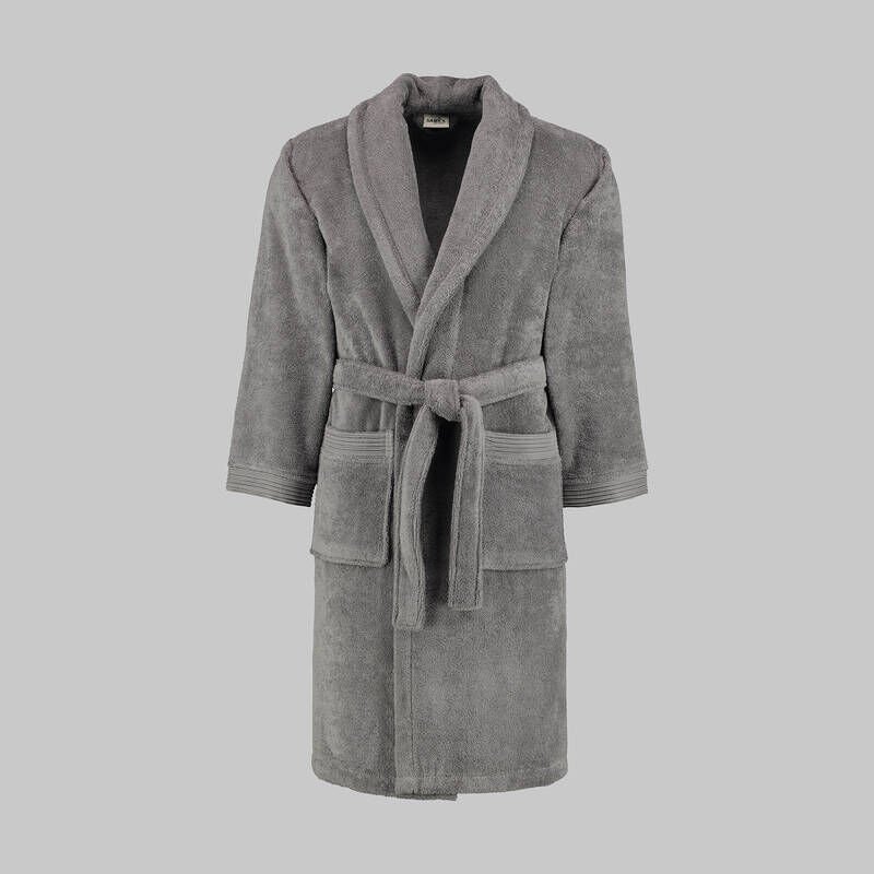 Sarev New Soho Gri %100 Pamuk Large Beden Bornoz