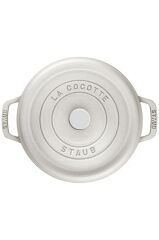 Staub La Cocotte Döküm Tencere | Trüf Beyazı | 26 Cm | 5,25 L | Yuvarlak