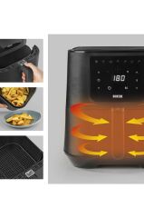 N8Werk Hot Aır Fryer - Dijital Ekran | 7 Program | 5.5L Sepet | 1800 Watt | Orjinal Alman Üretimi