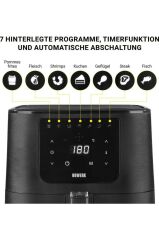 N8Werk Hot Aır Fryer - Dijital Ekran | 7 Program | 5.5L Sepet | 1800 Watt | Orjinal Alman Üretimi